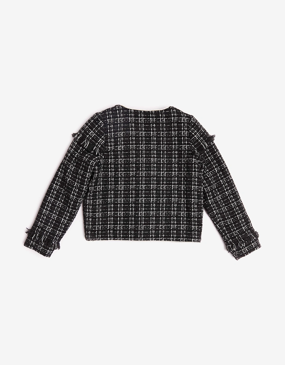 BCBGMAXAZRIA Girls Tweed Jacket in Black