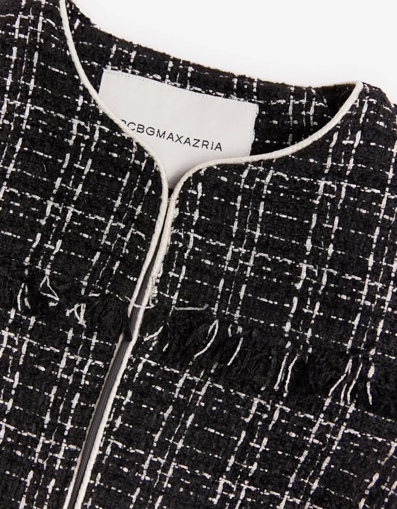 BCBGMAXAZRIA Girls Tweed Jacket in Black
