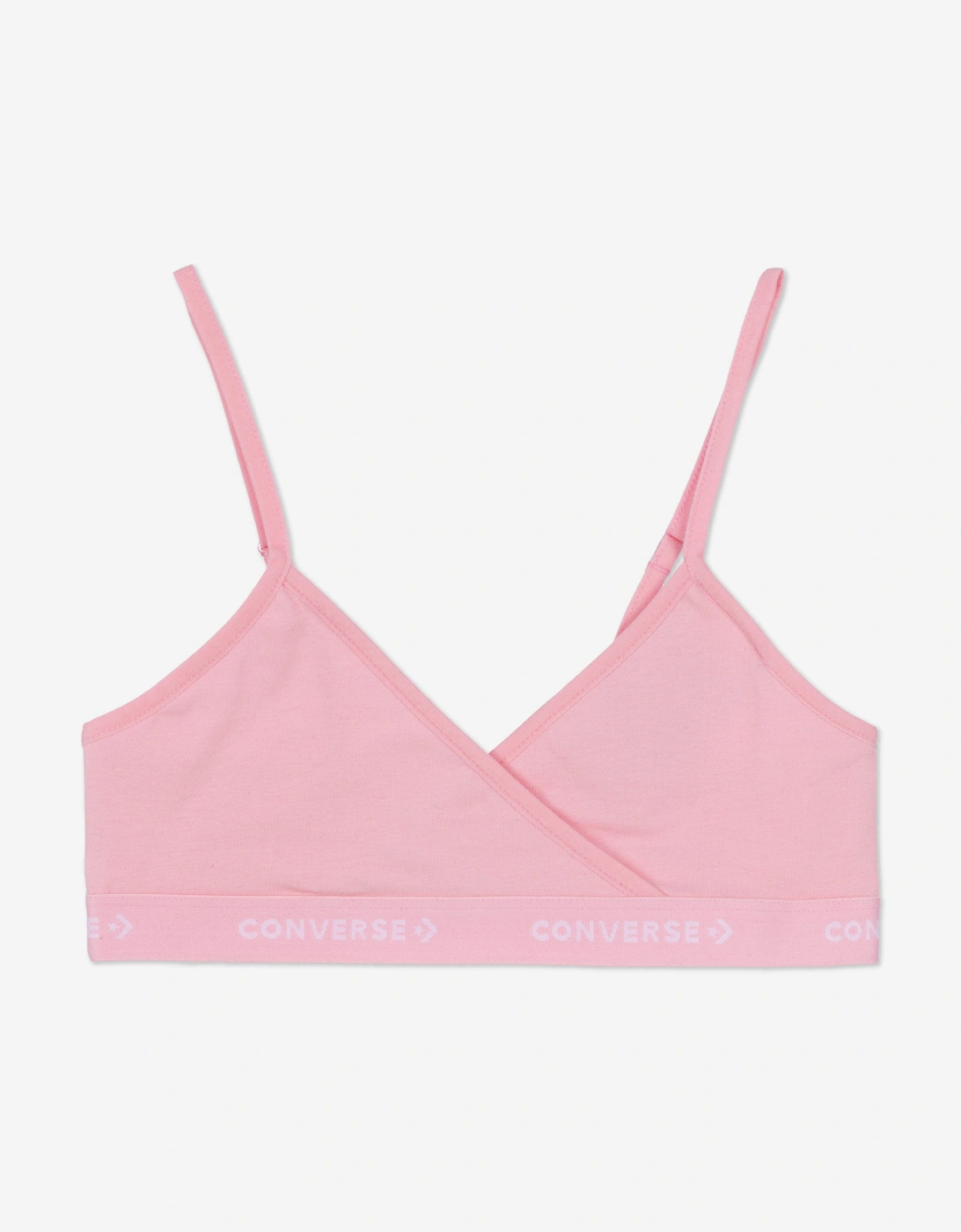 Girls 2 Pack Triangle Bralette Set Pink