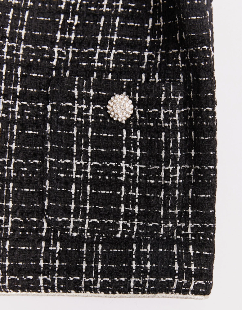BCBGMAXAZRIA Girls Tweed Jacket in Black