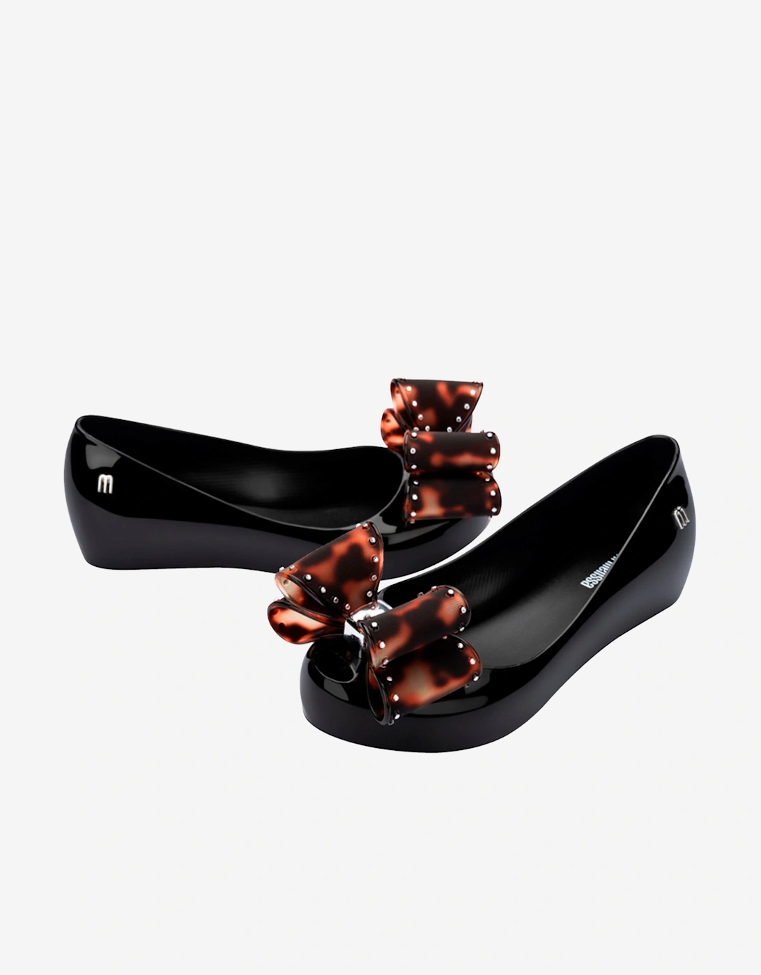 Girls Ultragirl Classic Bow Ballerinas in Black