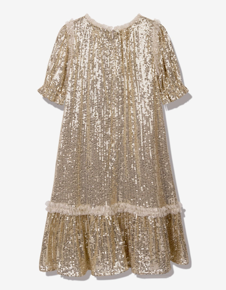 Girls Sequin Starlight Dresss Pink