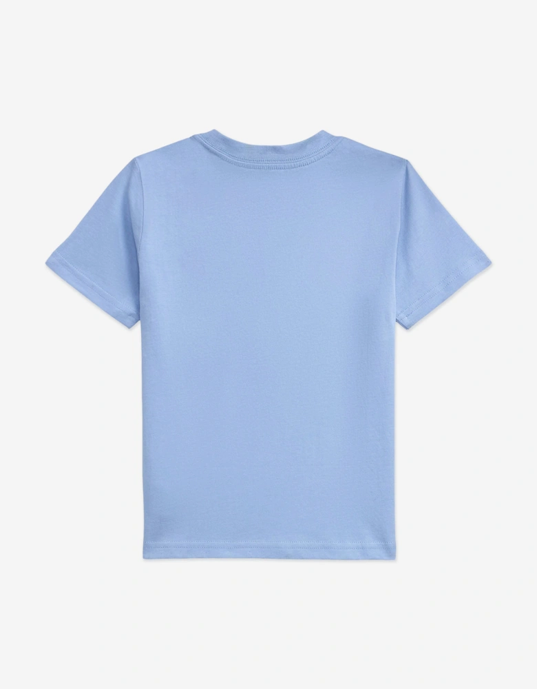 Boys Jersey Pocket T-Shirt in Blue