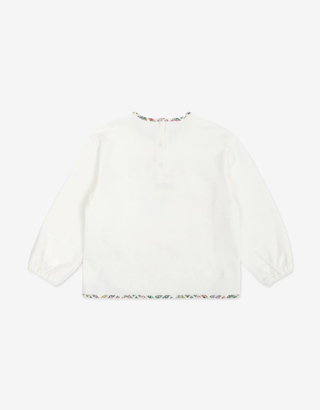 Baby Girls Bloom Logo Sweatshirt in White
