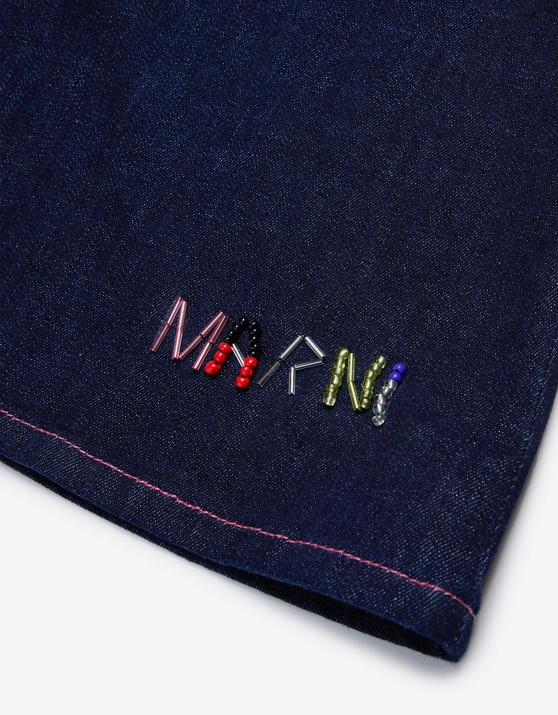 Girls Zip Up Denim Skirt in Blue