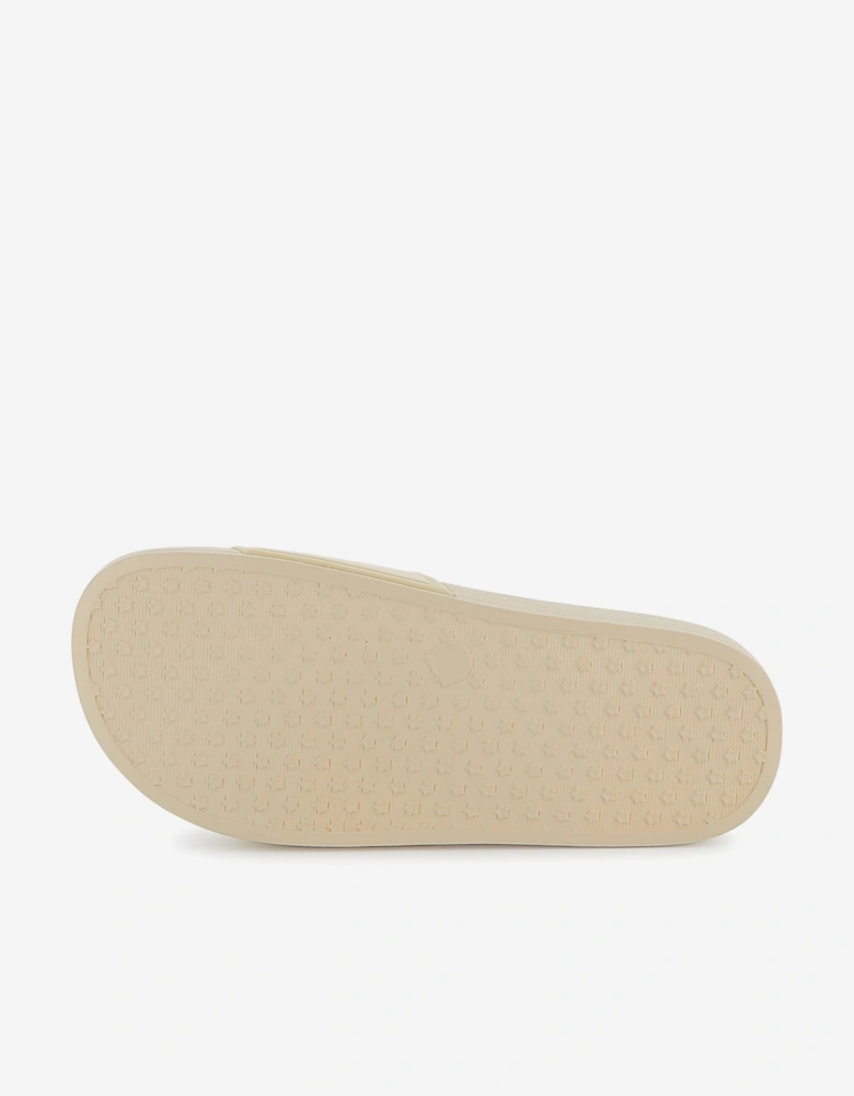 Boys Logo Badge Sliders in Beige