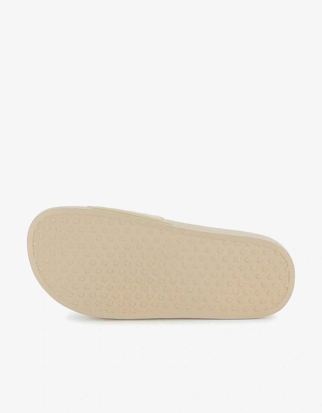 Boys Logo Badge Sliders in Beige