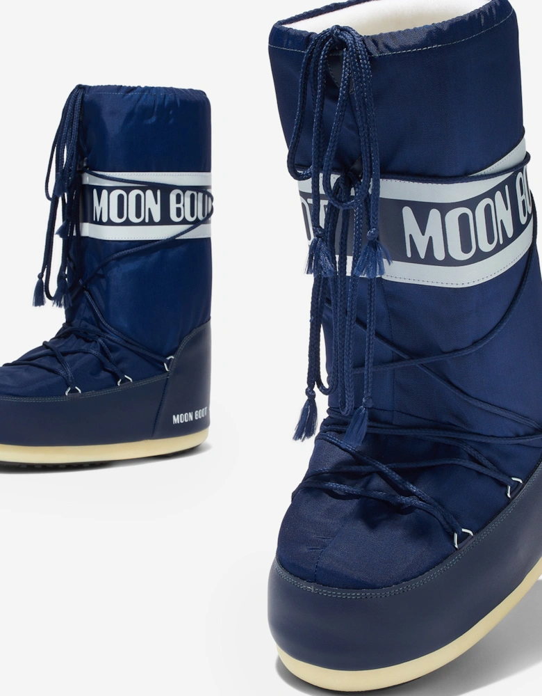 Moon Boot Boys Icon Boots in Blue