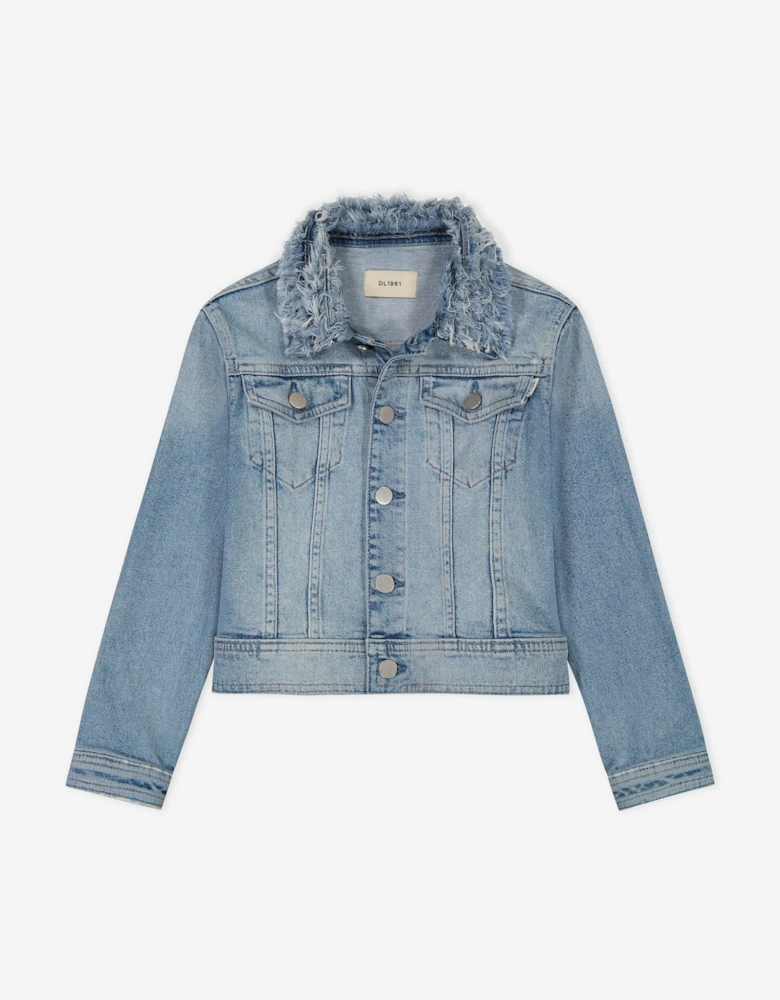 Girls Manning Denim Jacket in Blue
