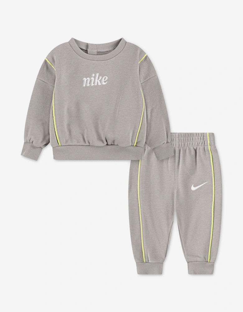 Girls Essential Tracksuit in Grey