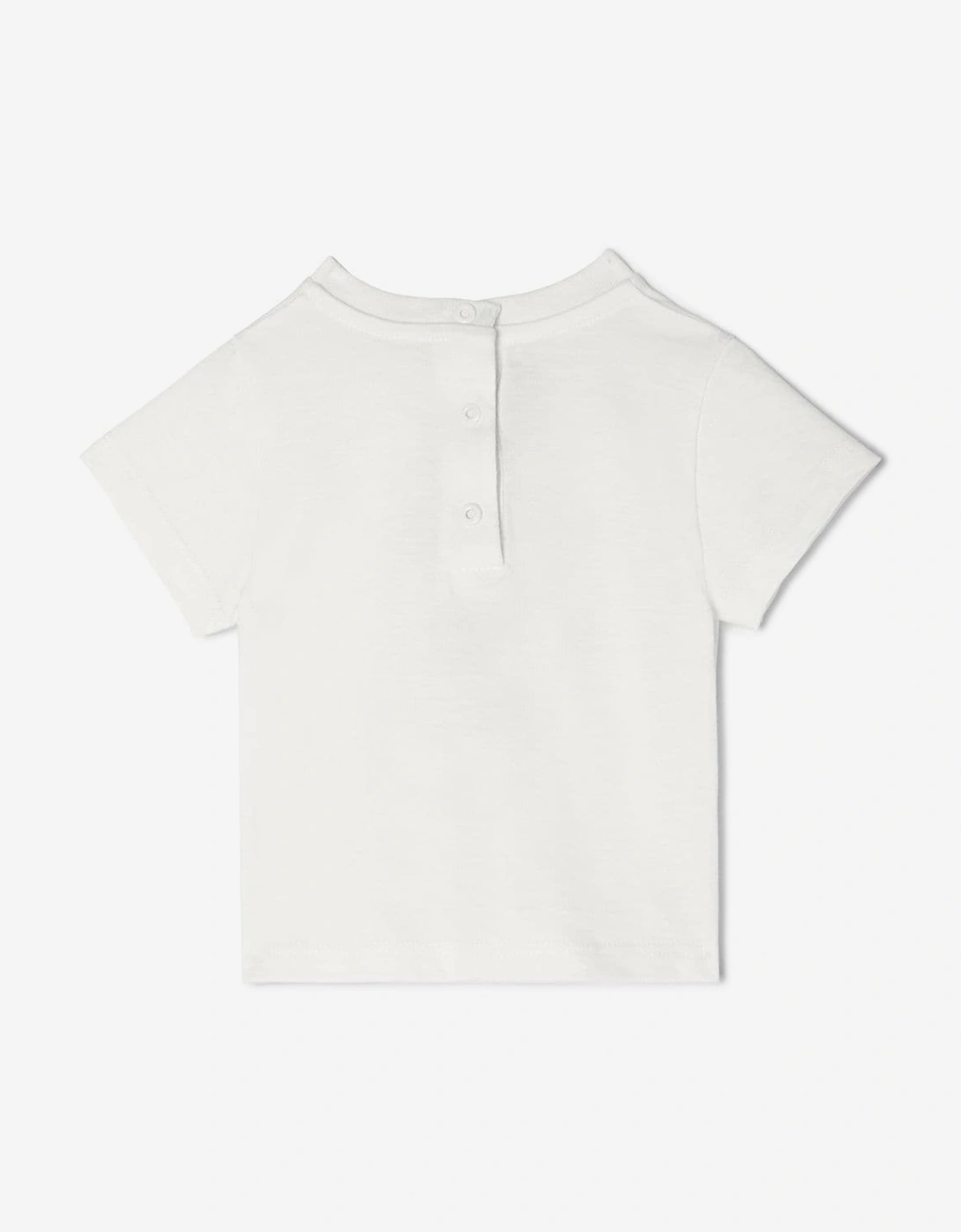 Baby Girls Teddy Bear T-Shirt in White