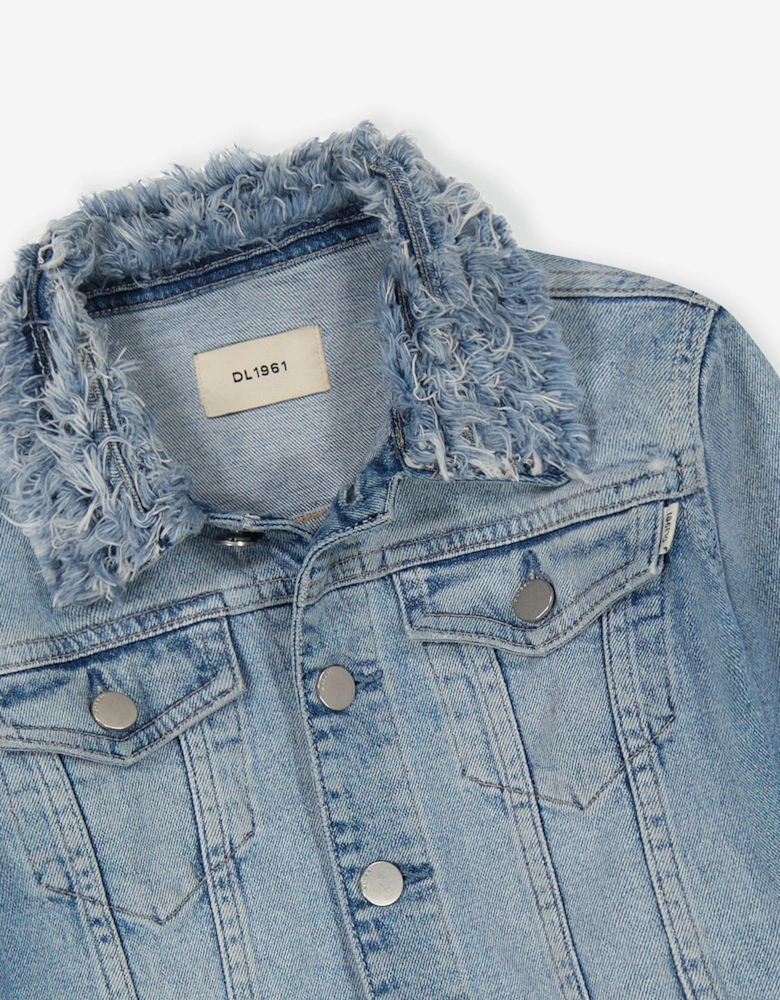 Girls Manning Denim Jacket in Blue