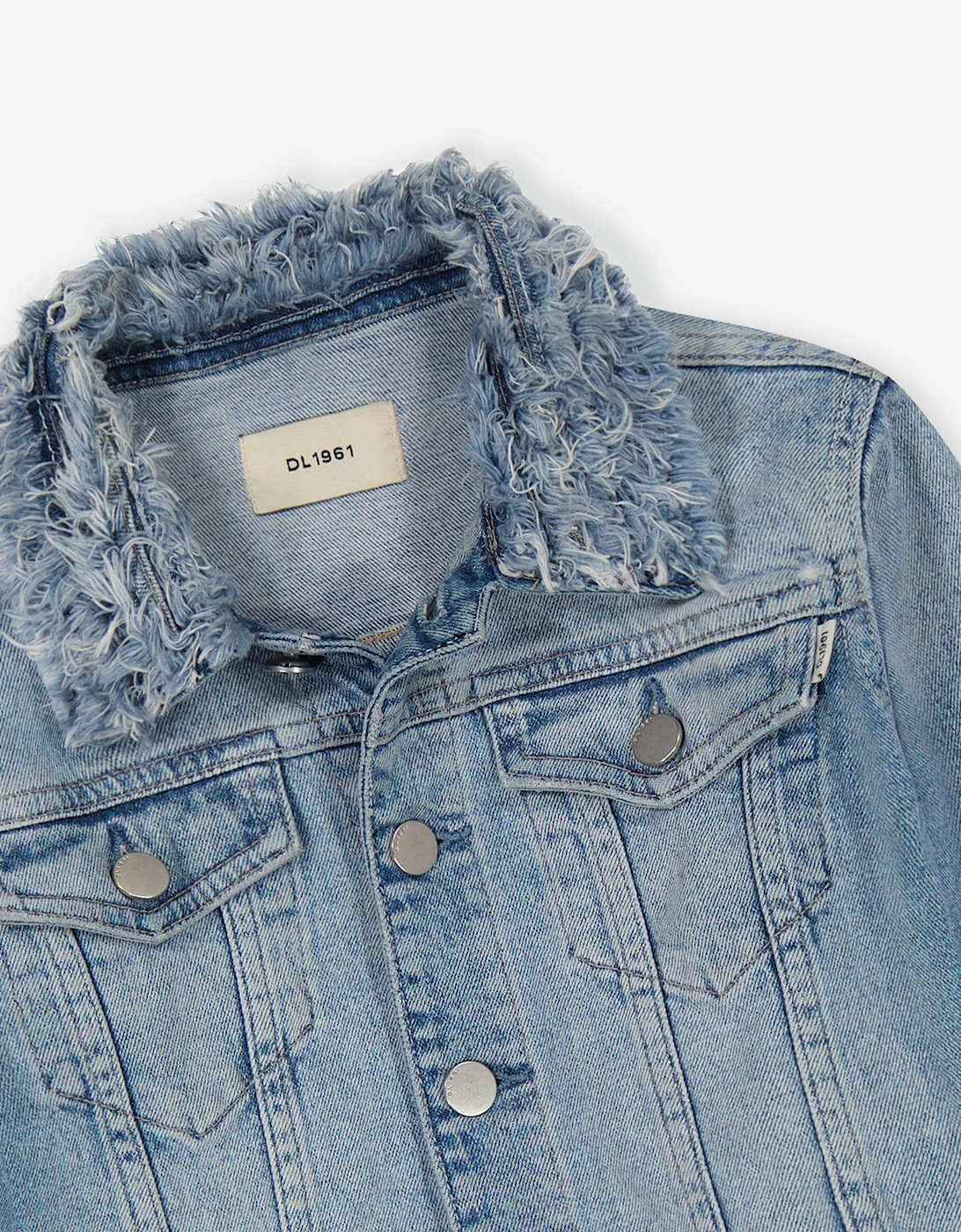Girls Manning Denim Jacket in Blue