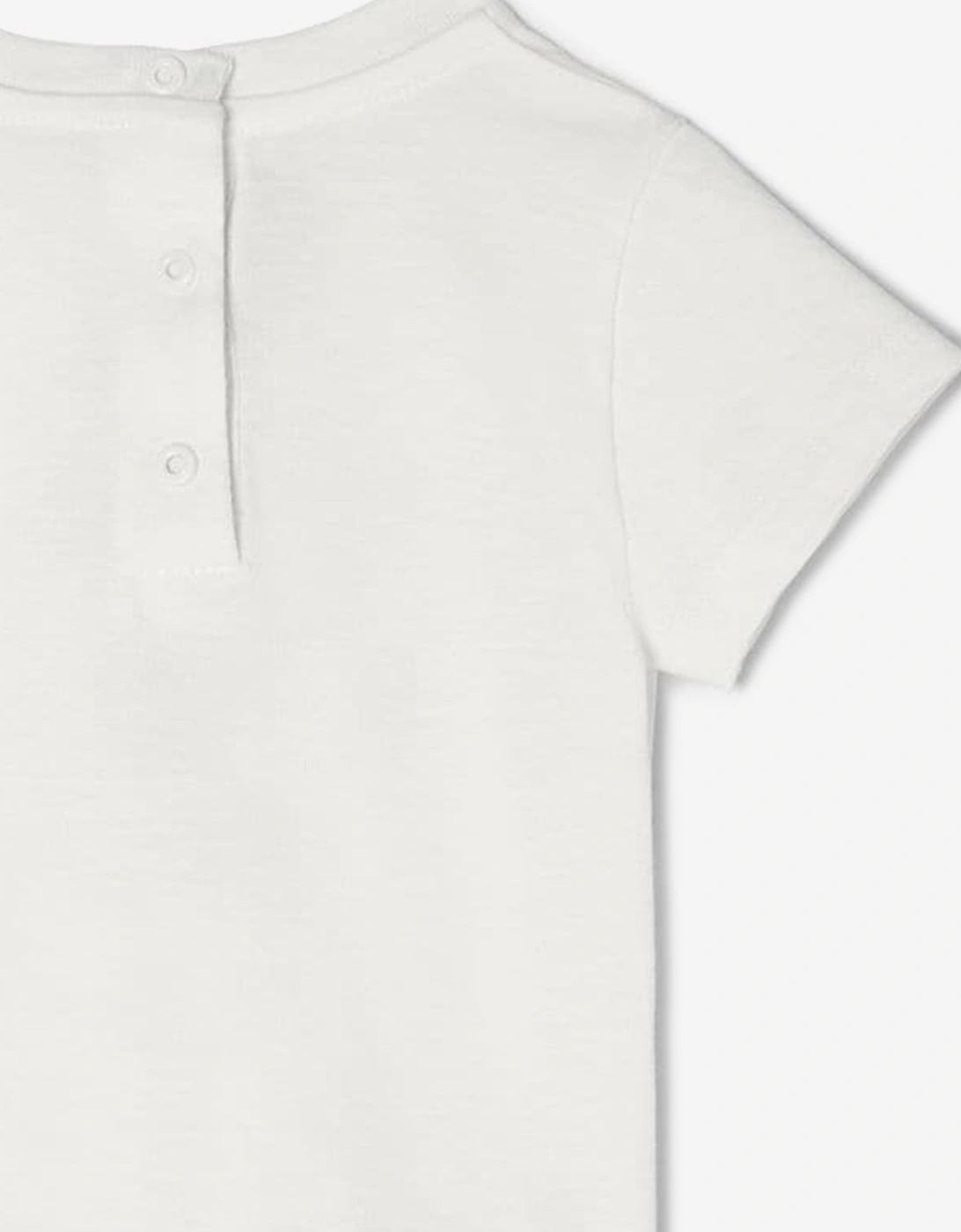 Baby Girls Teddy Bear T-Shirt in White