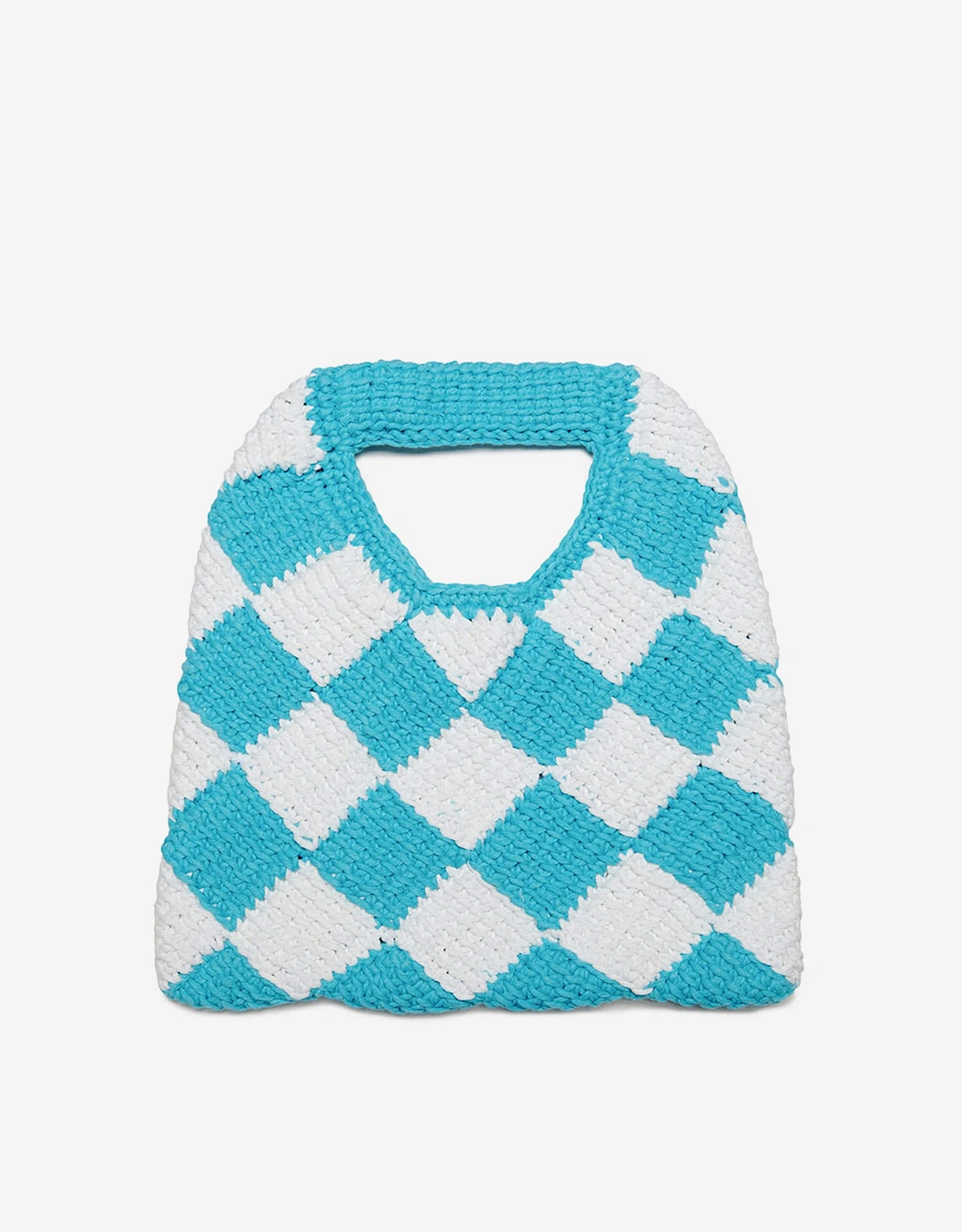 Girls Diamond Crochet Bag in Blue (25cm)