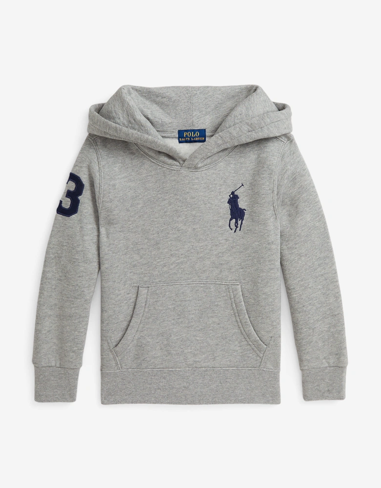 Boys Logo Hoodie in Grey