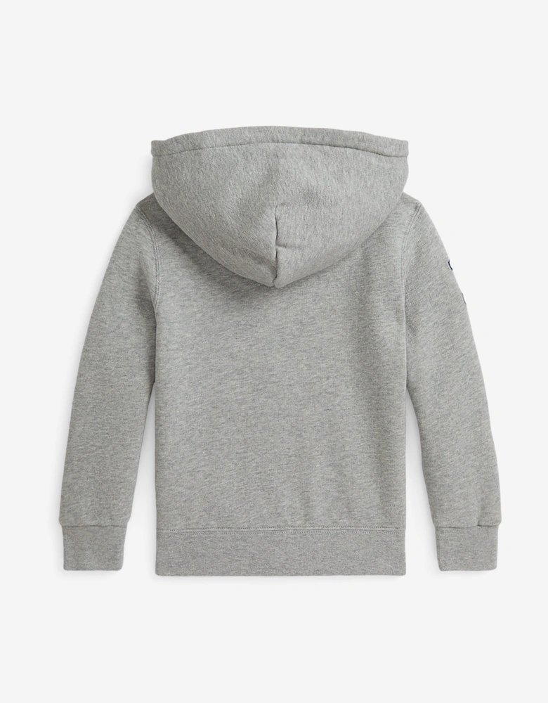 Boys Logo Hoodie in Grey