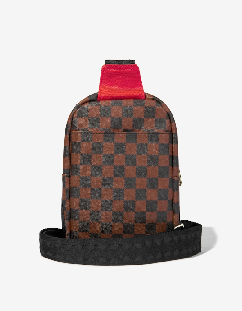 Kids Sawtooth Sharks In Paris One Strap Sling in Brown