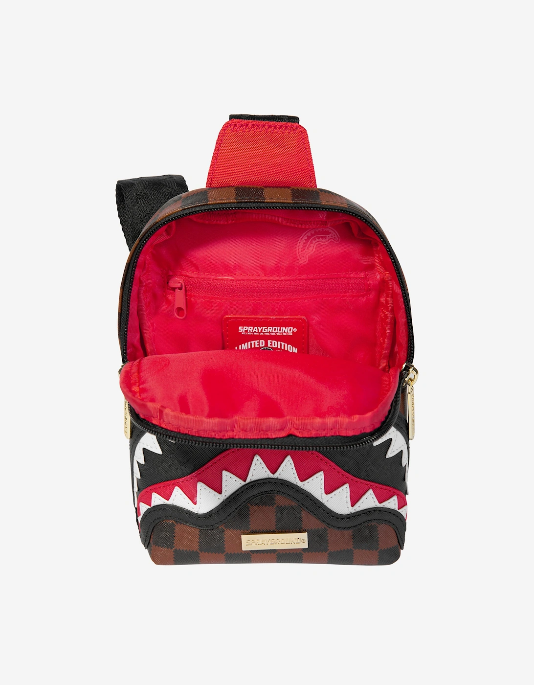 Kids Sawtooth Sharks In Paris One Strap Sling in Brown
