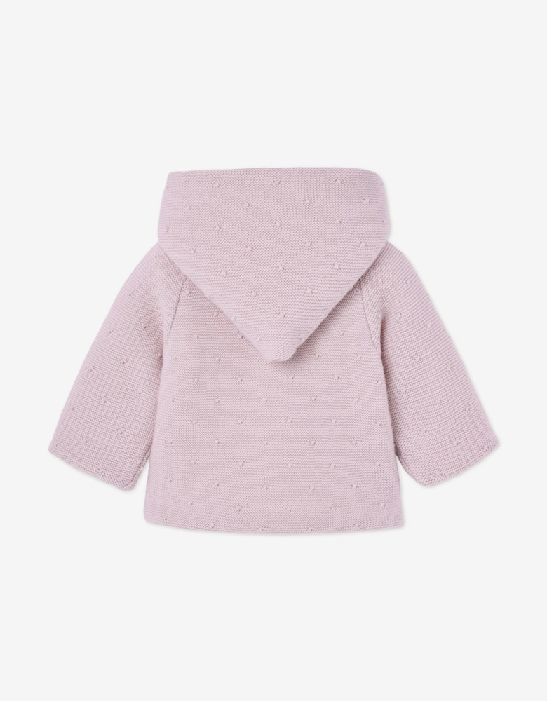 Baby Girls Knitted Coat in Purple