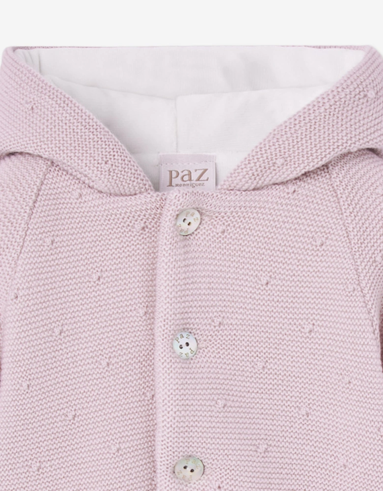 Baby Girls Knitted Coat in Purple