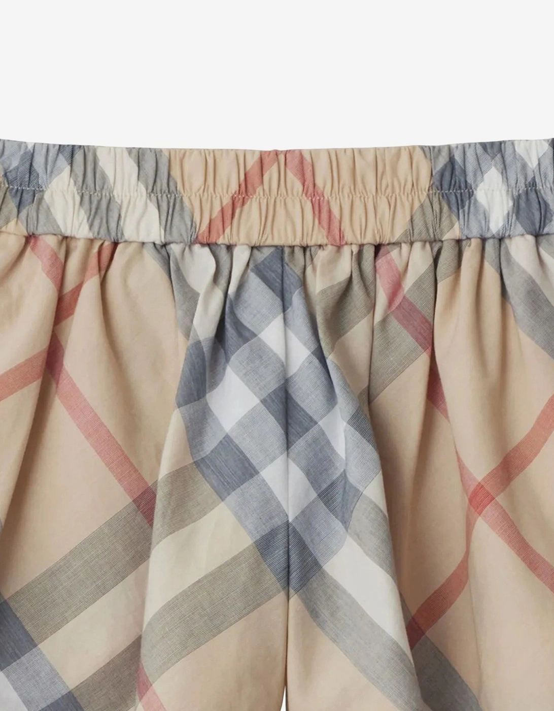 Baby Girls Marcy Check Shorts in Beige