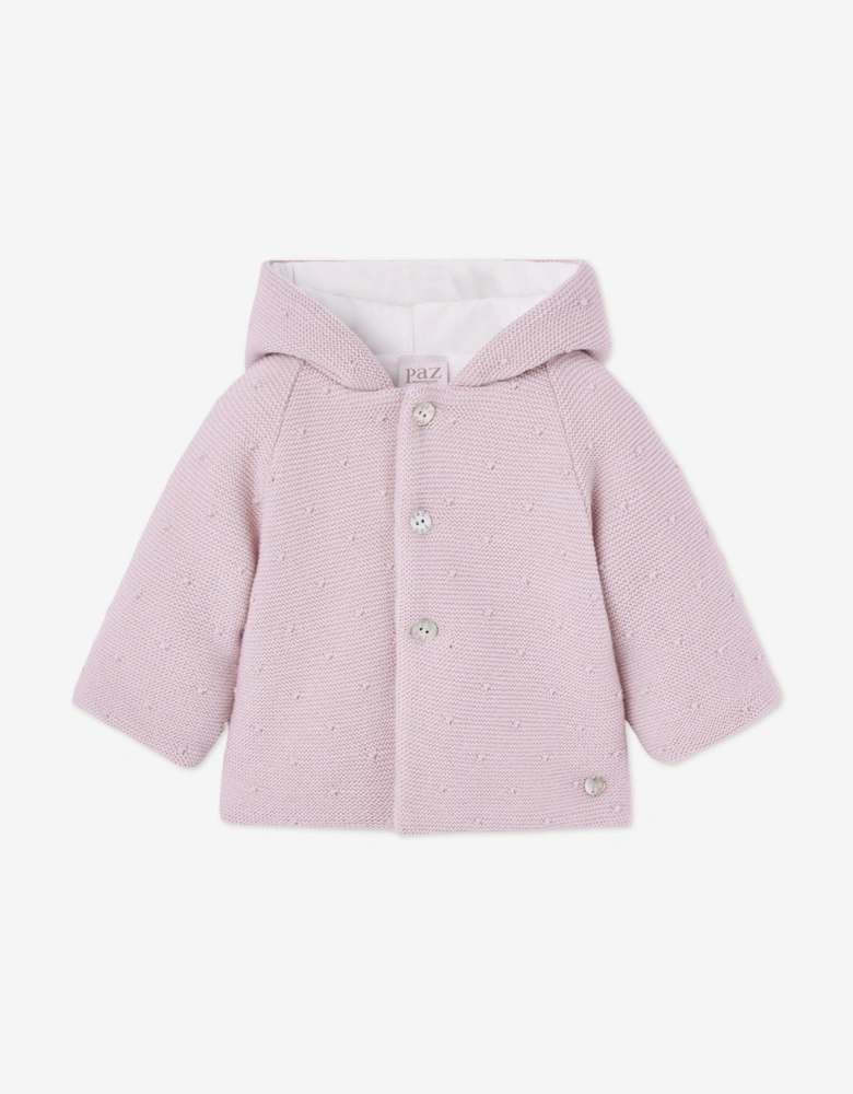 Baby Girls Knitted Coat in Purple