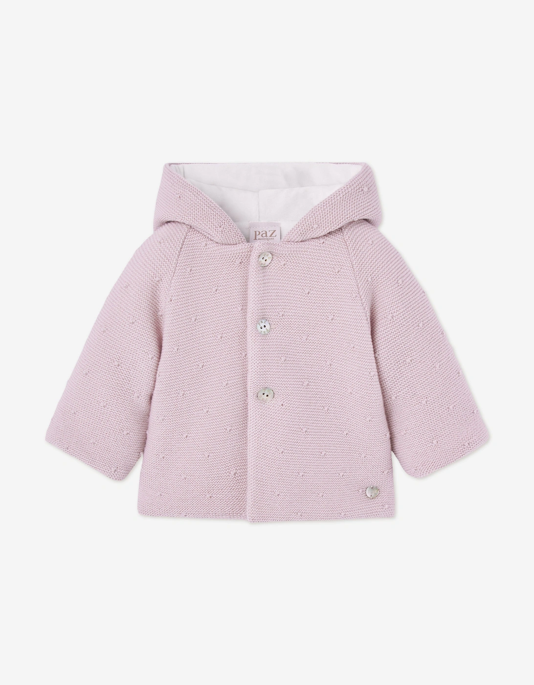 Baby Girls Knitted Coat in Purple, 5 of 4