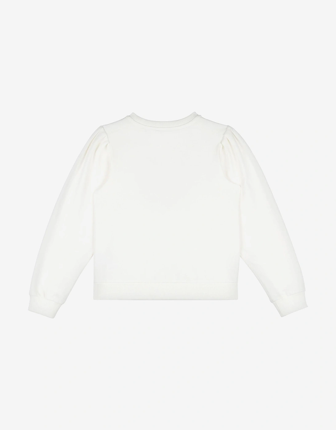 Girls Heart Logo Sweatshirt in Ivory