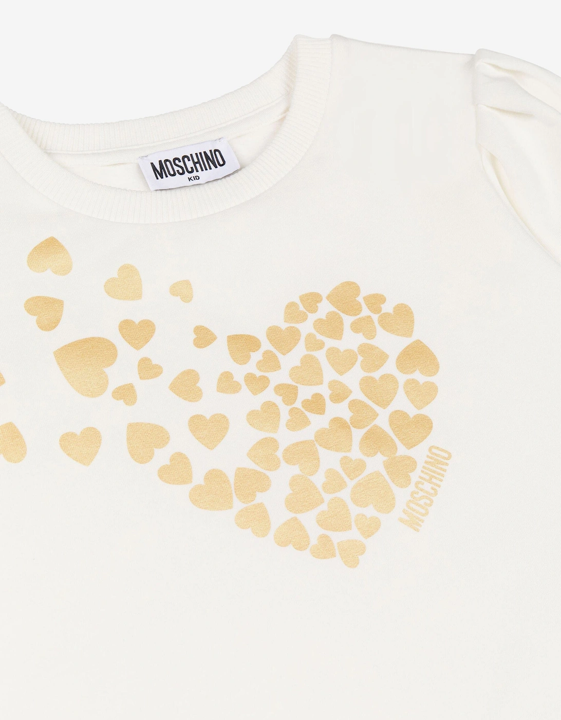 Girls Heart Logo Sweatshirt in Ivory