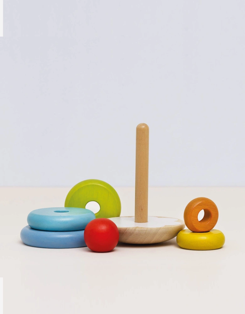 Rainbow Stacking Tower-7 Piece (W:11.5 x D:11.5 x H:18cm)