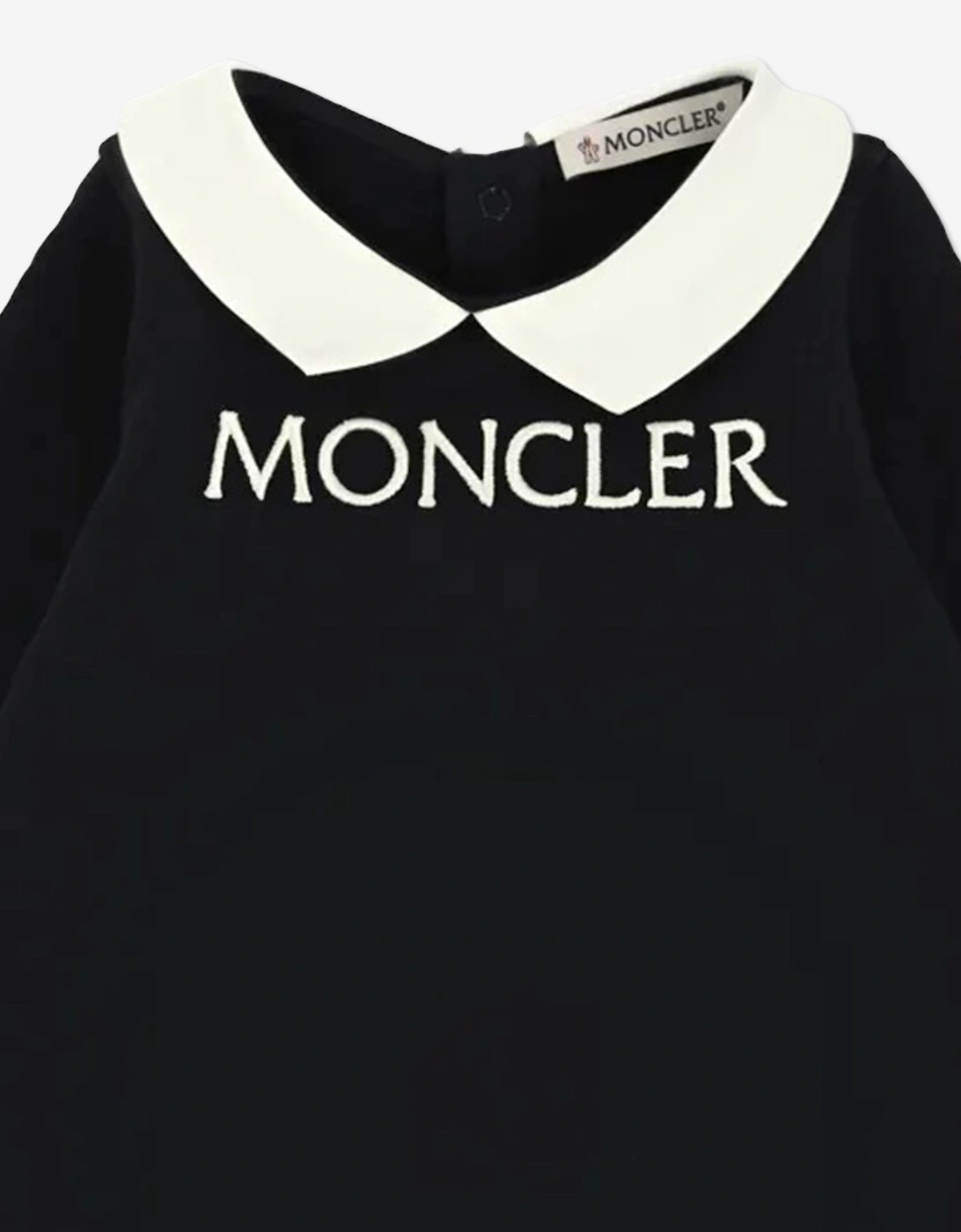 Baby Logo Romper in Navy