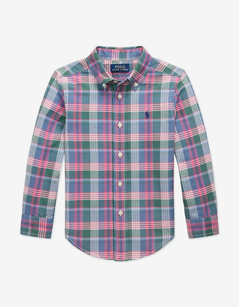 Boys Classic Oxford Checked Shirt in Multicolour