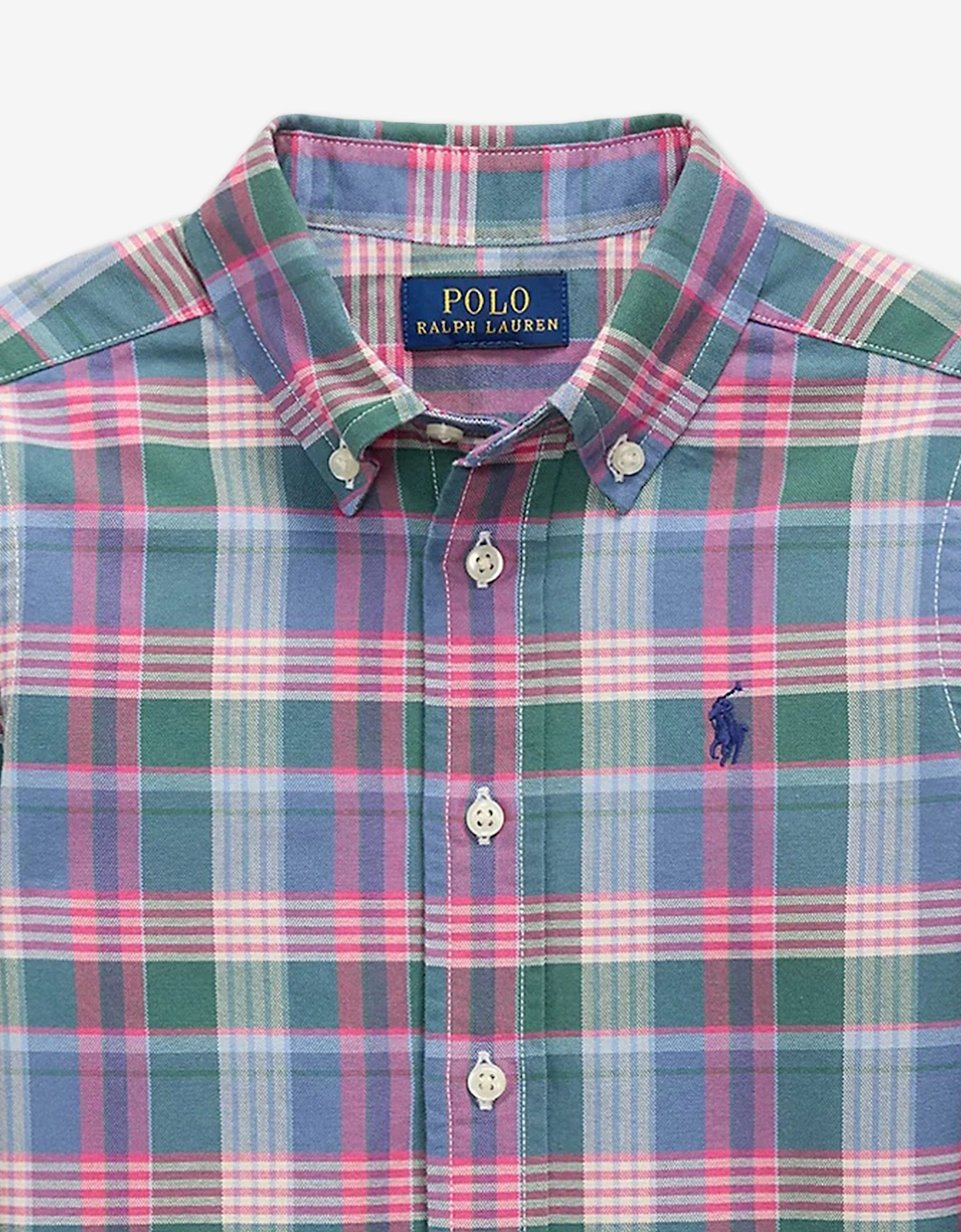 Boys Classic Oxford Checked Shirt in Multicolour
