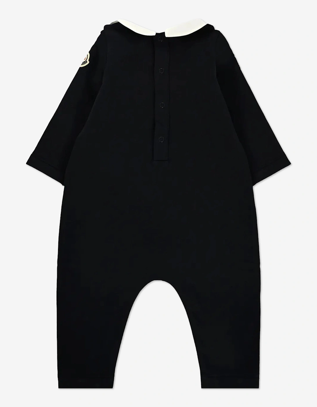 Baby Logo Romper in Navy