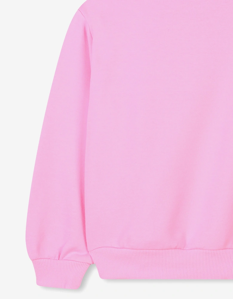 Billieblush Girls Illustrated Sweatshirt in Pink