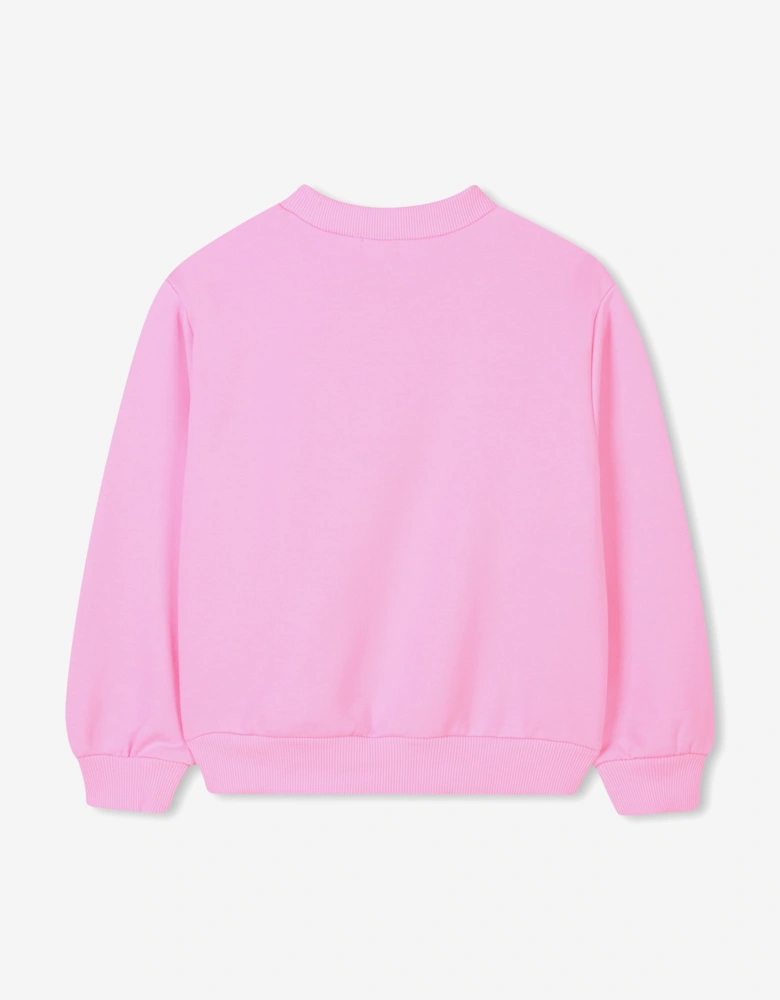 Billieblush Girls Illustrated Sweatshirt in Pink