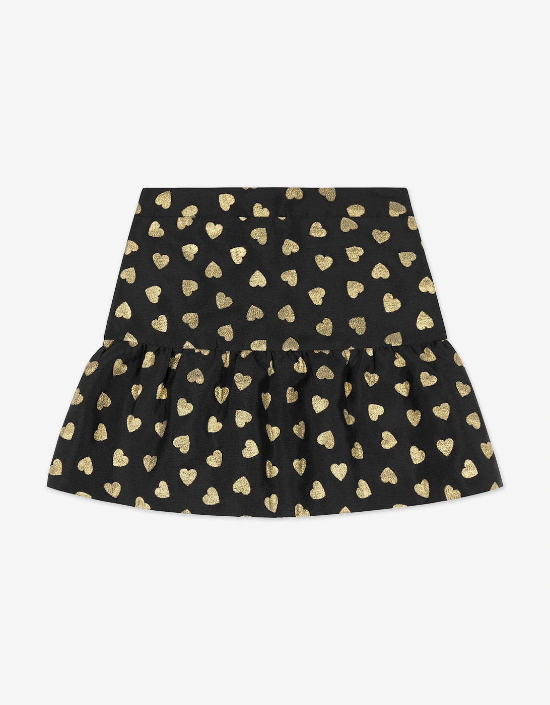 Girls Hearts Skirt in Black