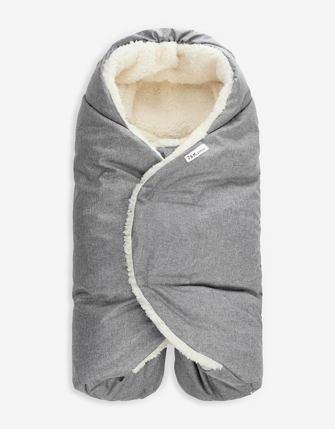7AM Enfant Baby Nido Duvet Wrap in Grey, 5 of 4