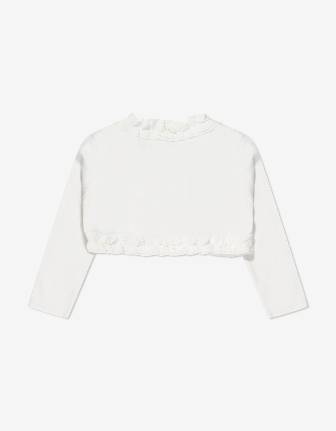 Girls Frilly Bolero in Ivory