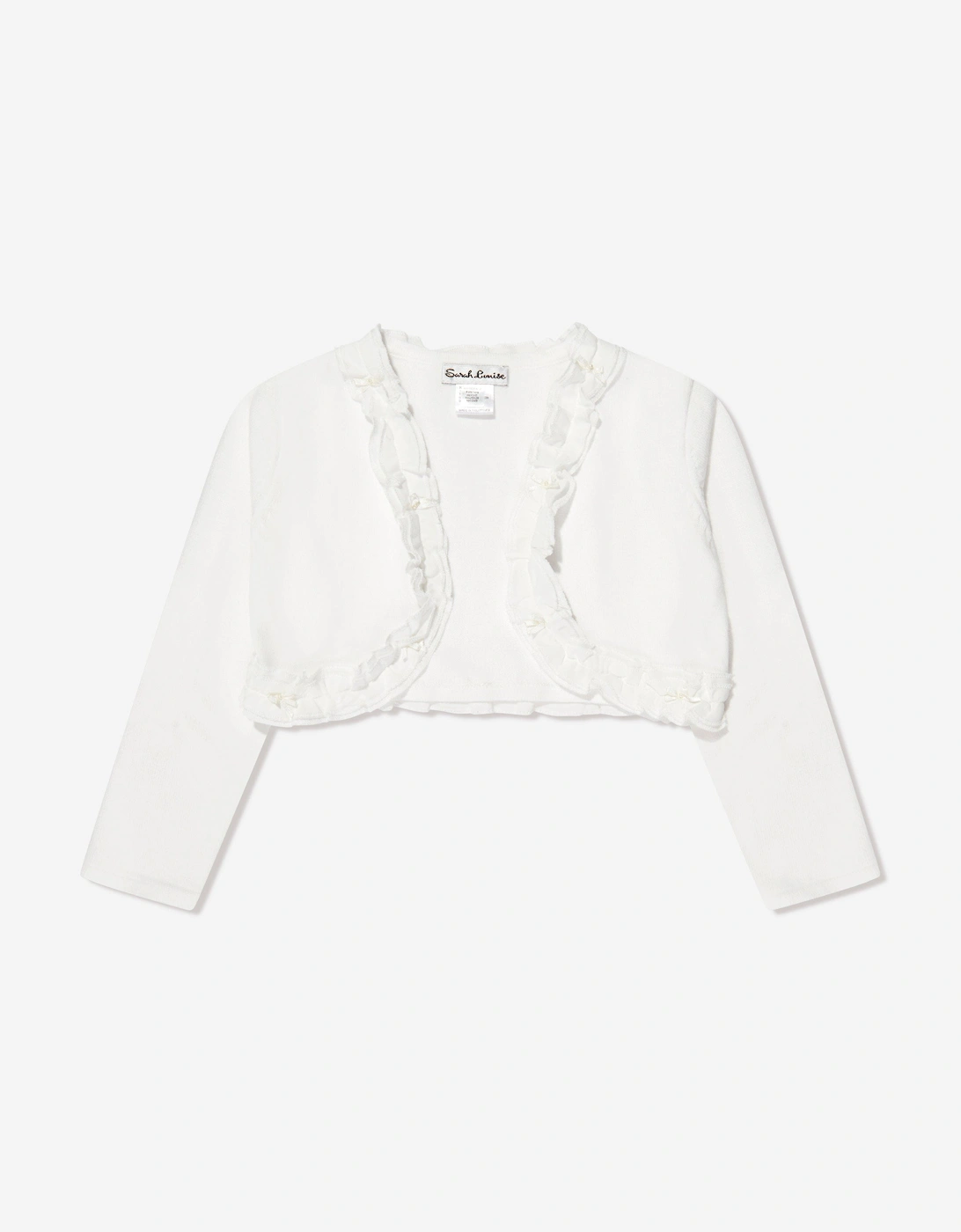 Girls Frilly Bolero in Ivory, 5 of 4