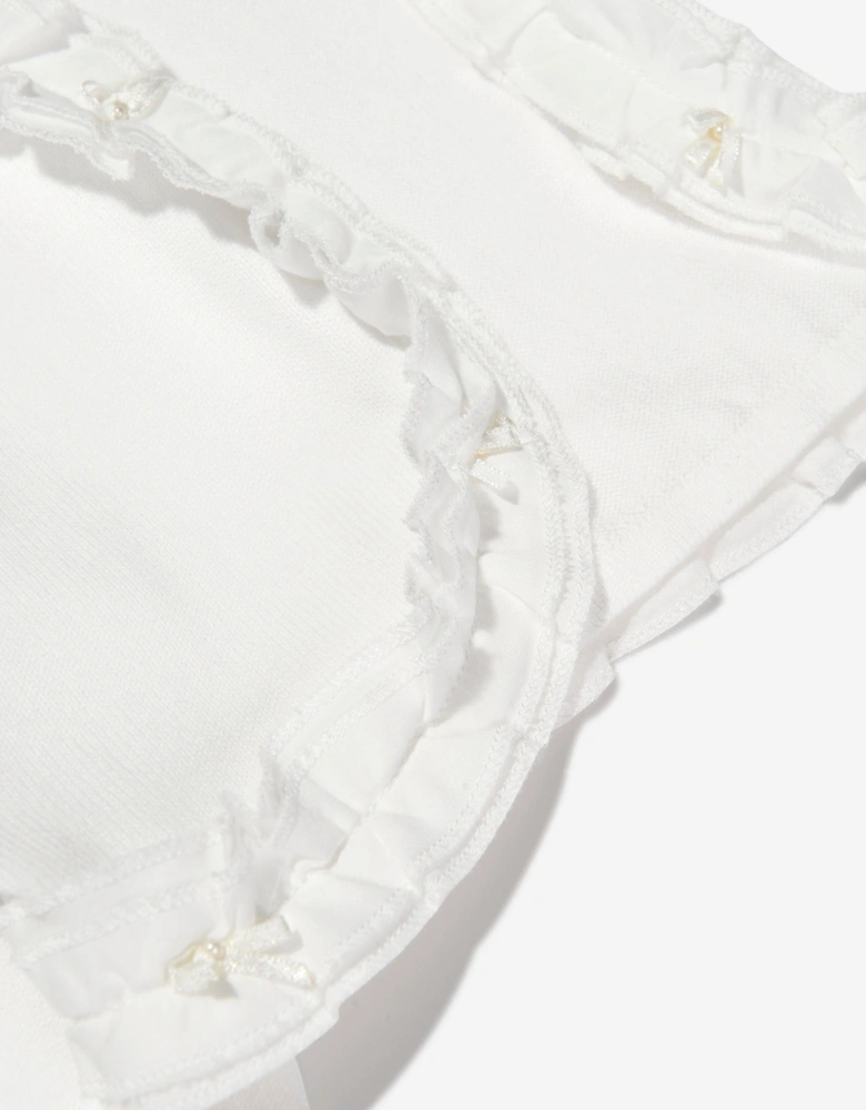 Girls Frilly Bolero in Ivory