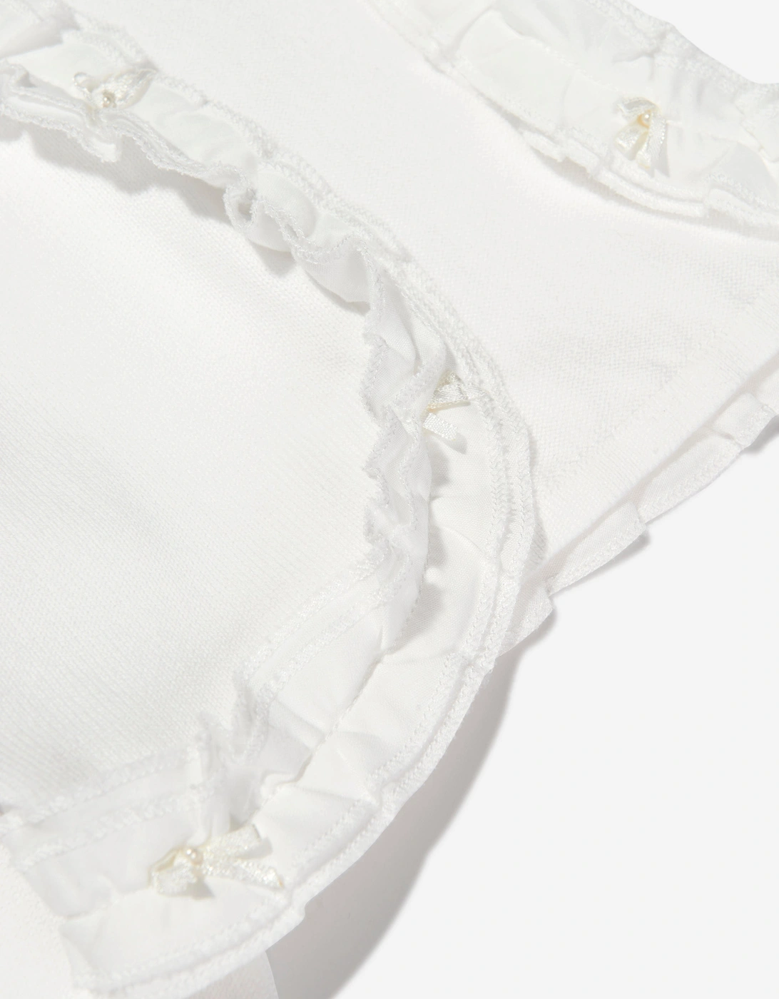 Girls Frilly Bolero in Ivory