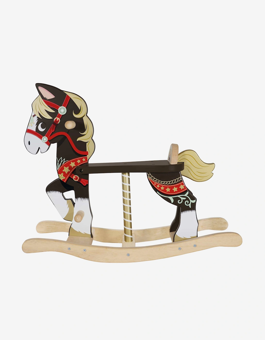 Classic Wooden Rocking Horse (W:65cm D:24cm H:55cm), 5 of 4
