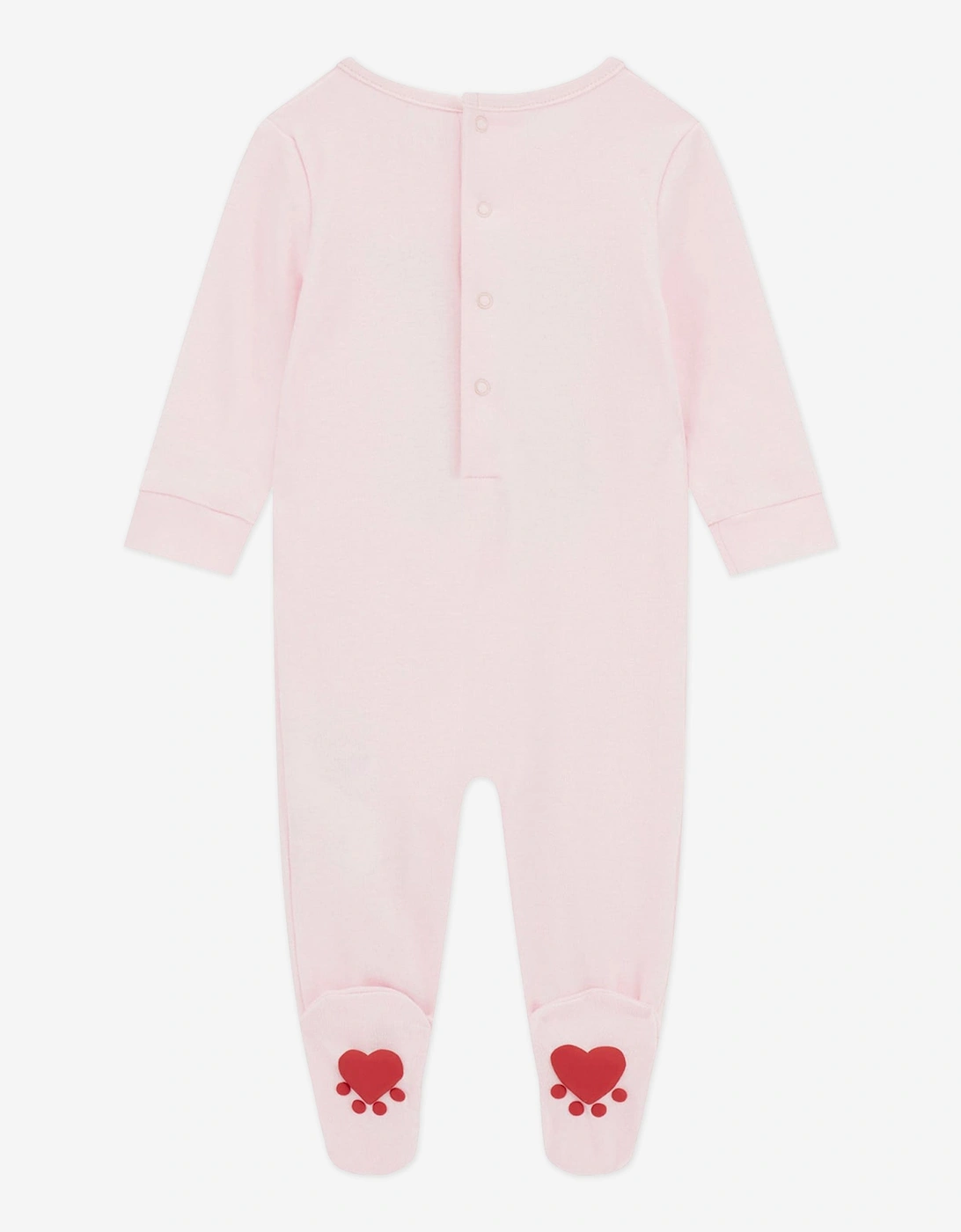 Baby Girls Teddy Bear Babygrow in Pink