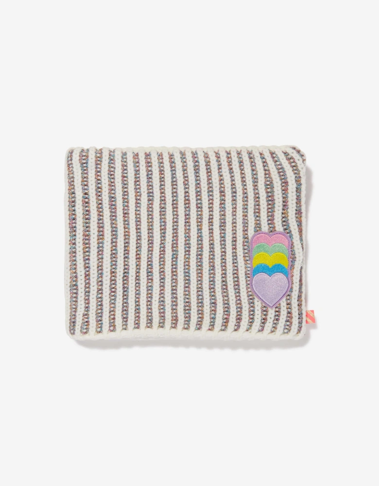 Billieblush Girls Hearts Snood in Ivory