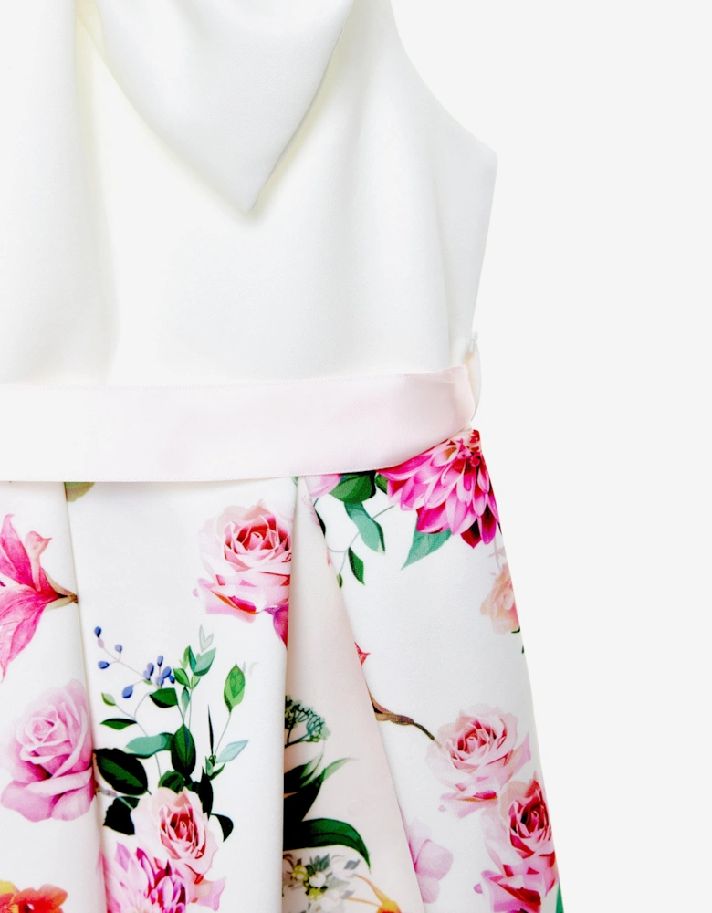 Girls Botanical Beauty Dress in White