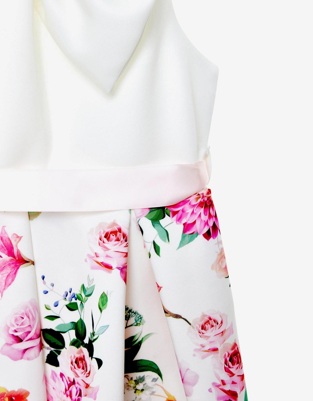 Girls Botanical Beauty Dress in White