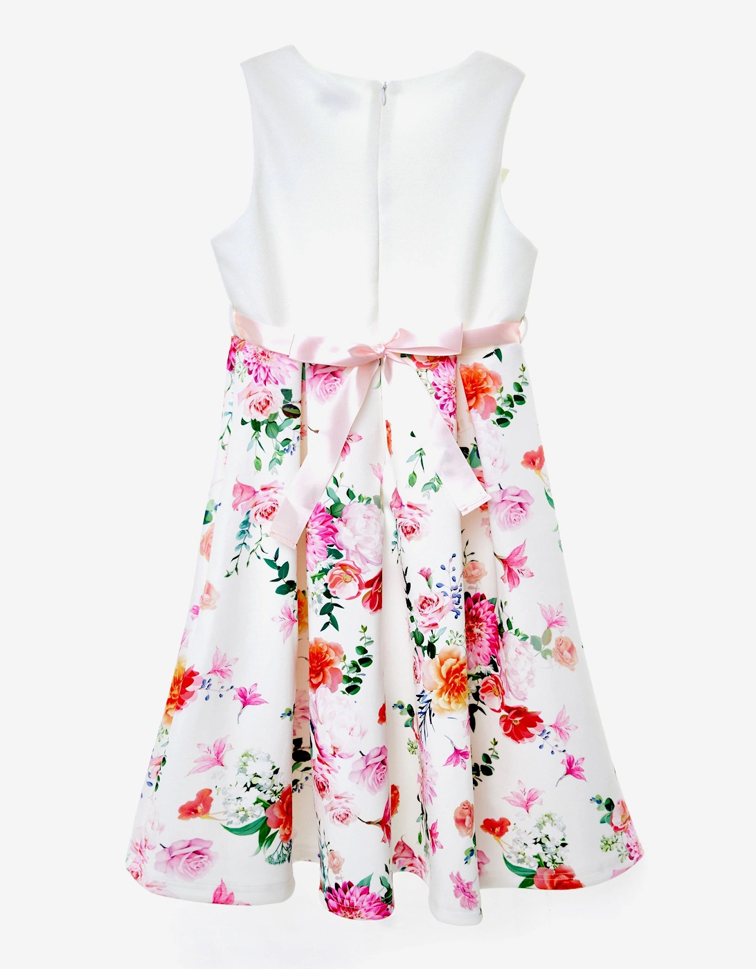 Girls Botanical Beauty Dress in White
