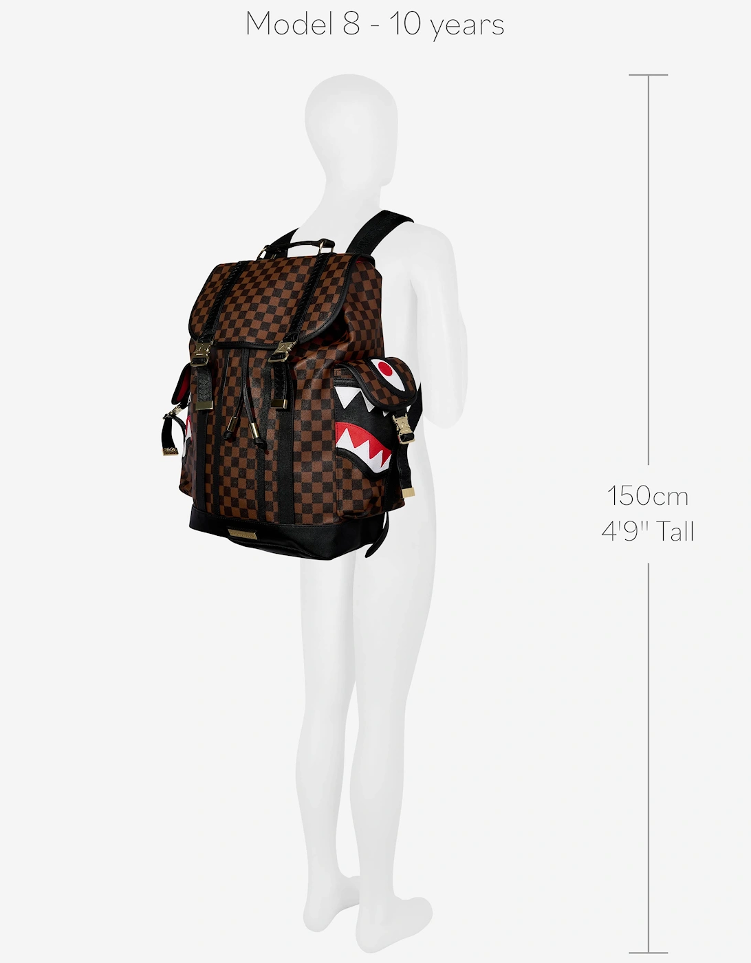 Kids Sawtooth Sharks In Paris Monte Carlo Backpack in Brown (45.72cm)